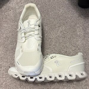On Cloud All-White Running Sneakers